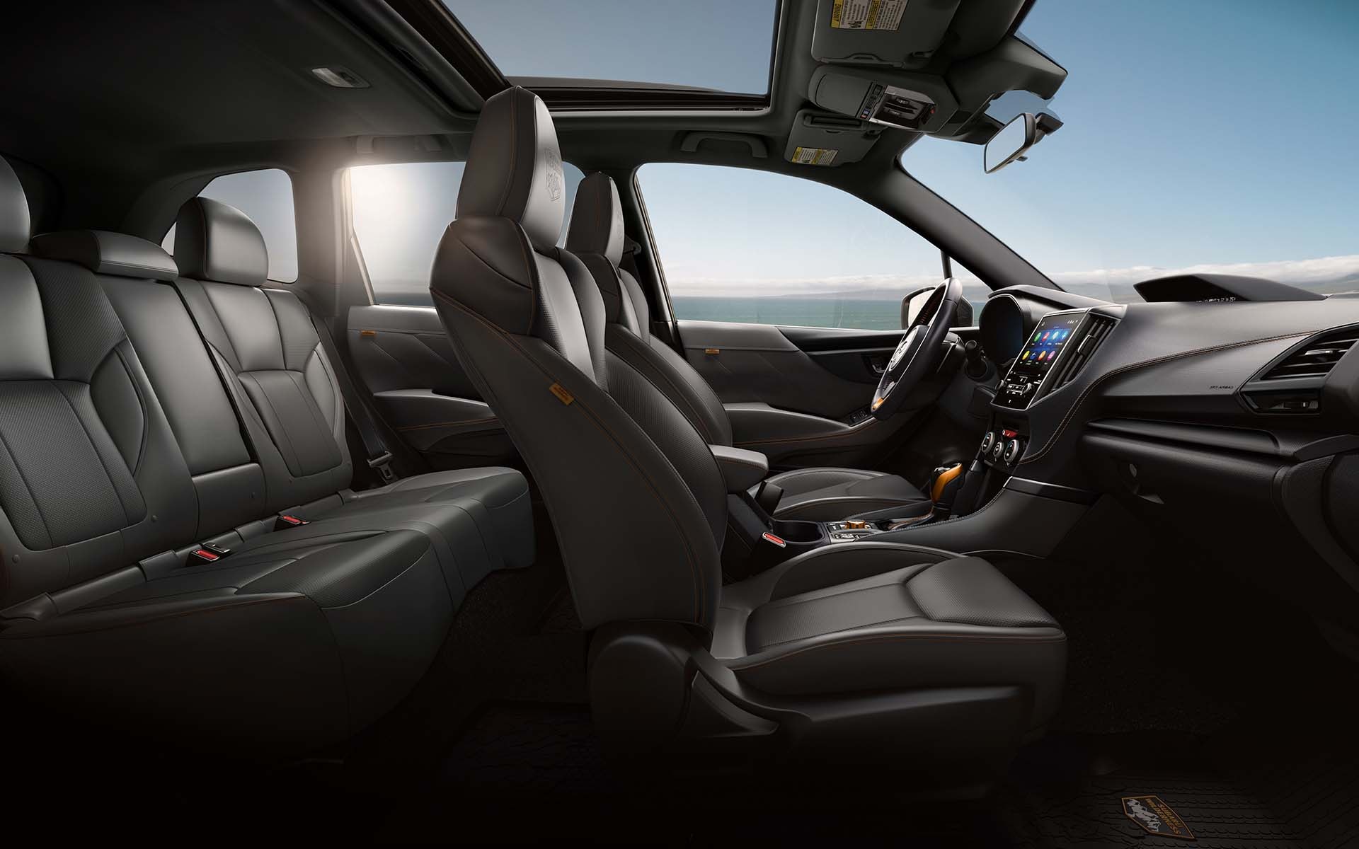 2022 Subaru Forester with Gray Textured Startex interior.