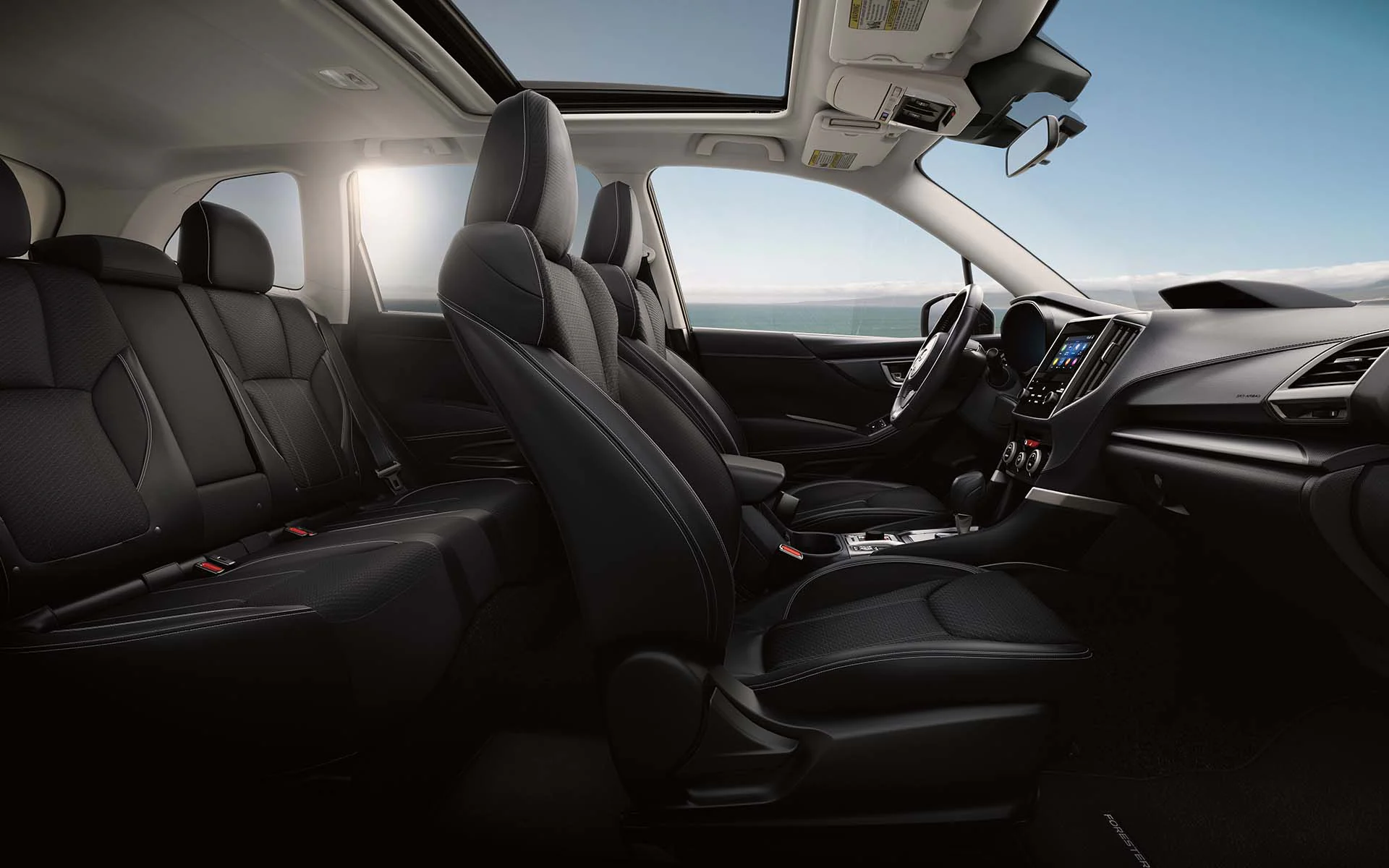 2022 Subaru Forester with Premium Black Cloth interior.